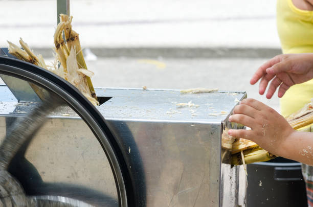 Machine for sugar cane juice.